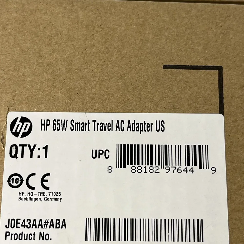GENUINE HP Travel 65W AC Adapter Power Charger